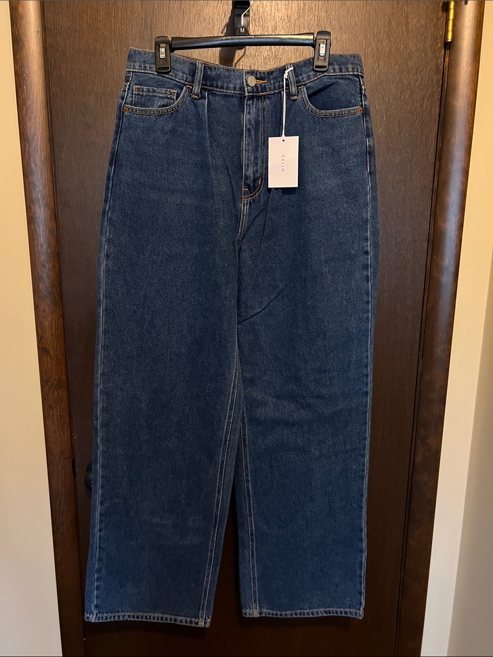 Cello Dark Blue Wide-Leg Jeans